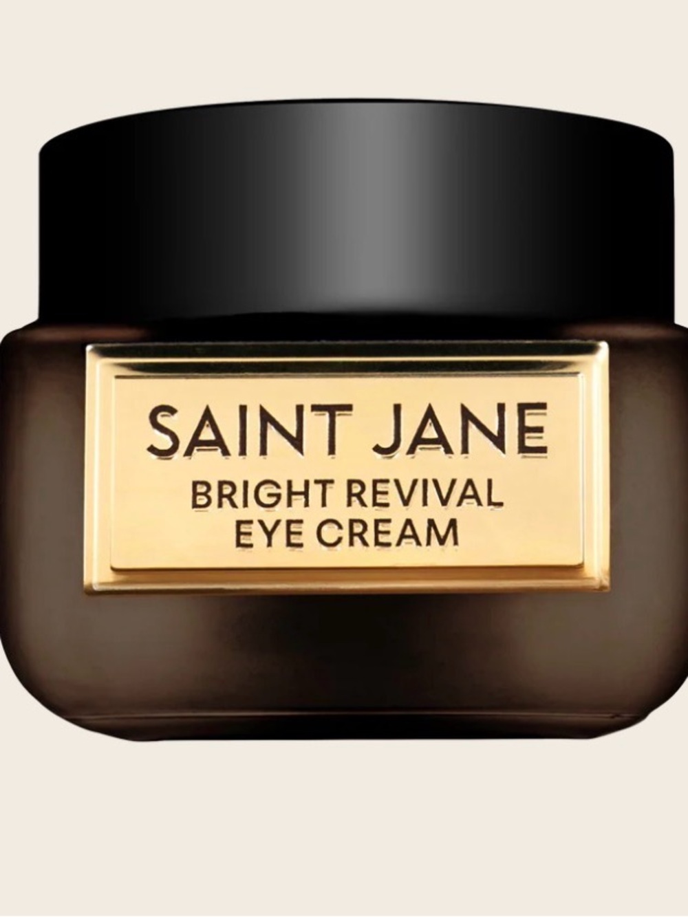 Saint Jane Bright Revival Eye Cream - Dark Brown Jar